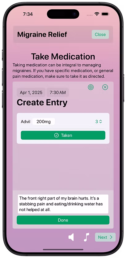 Anchor Medication Log